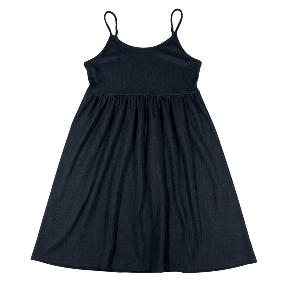 Wild Fable Womens Ribbed Knit Empire Waist Cami Mini Dress Y2K BOHO Black Size M